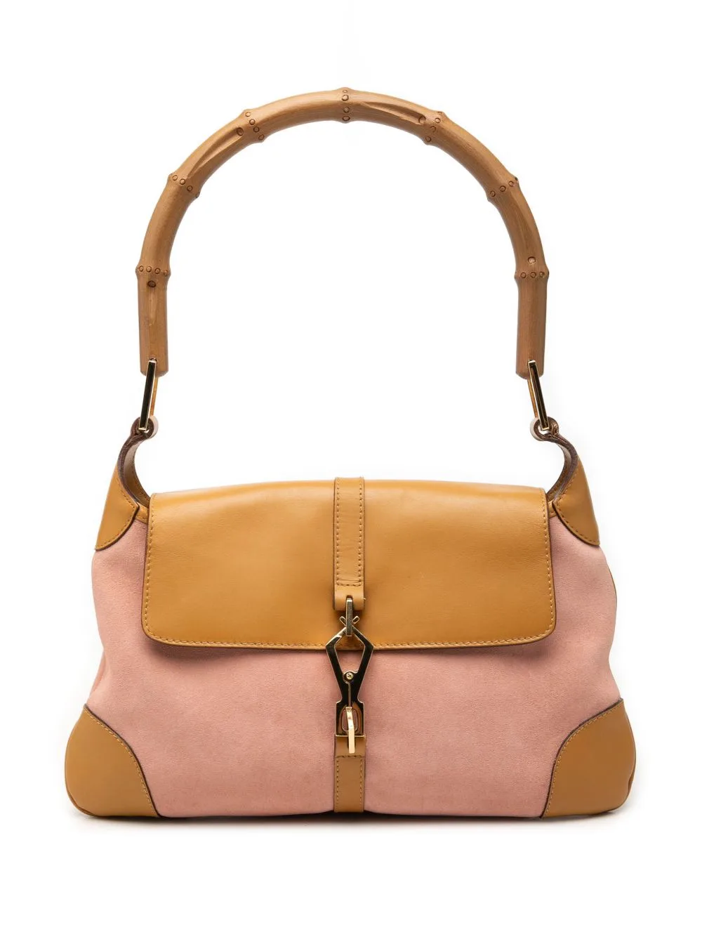 2000-2015 Suede Bamboo Jackie Hobo Bag by Gucci Pre-Owned