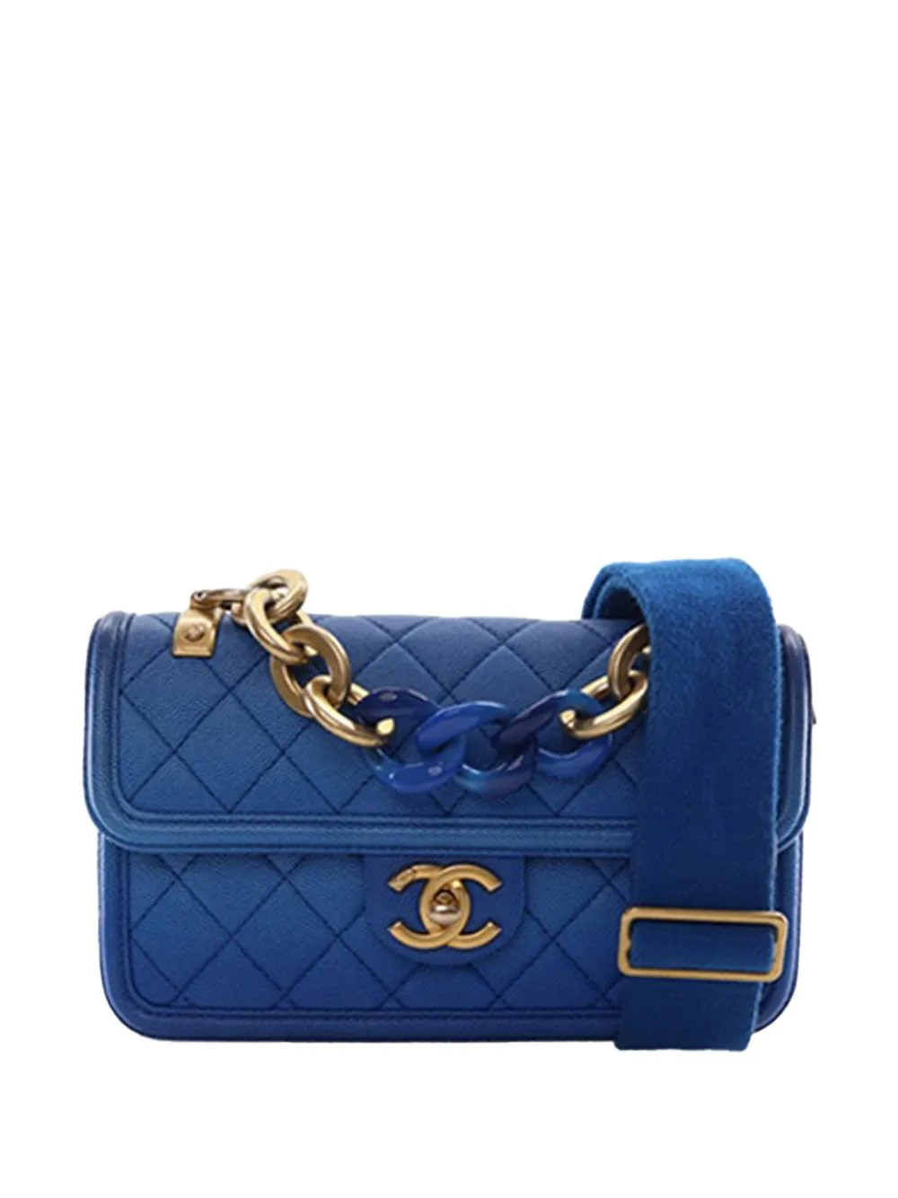 2018-2019 Small Quilted Caviar Sunset on the Sea Flap Satchel by CHANEL Pre-Owned