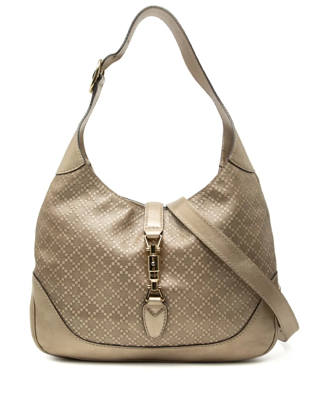 2000-2015 Diamante Calfskin Jackie O Bouvier Crossbody Bag by Gucci Pre-Owned