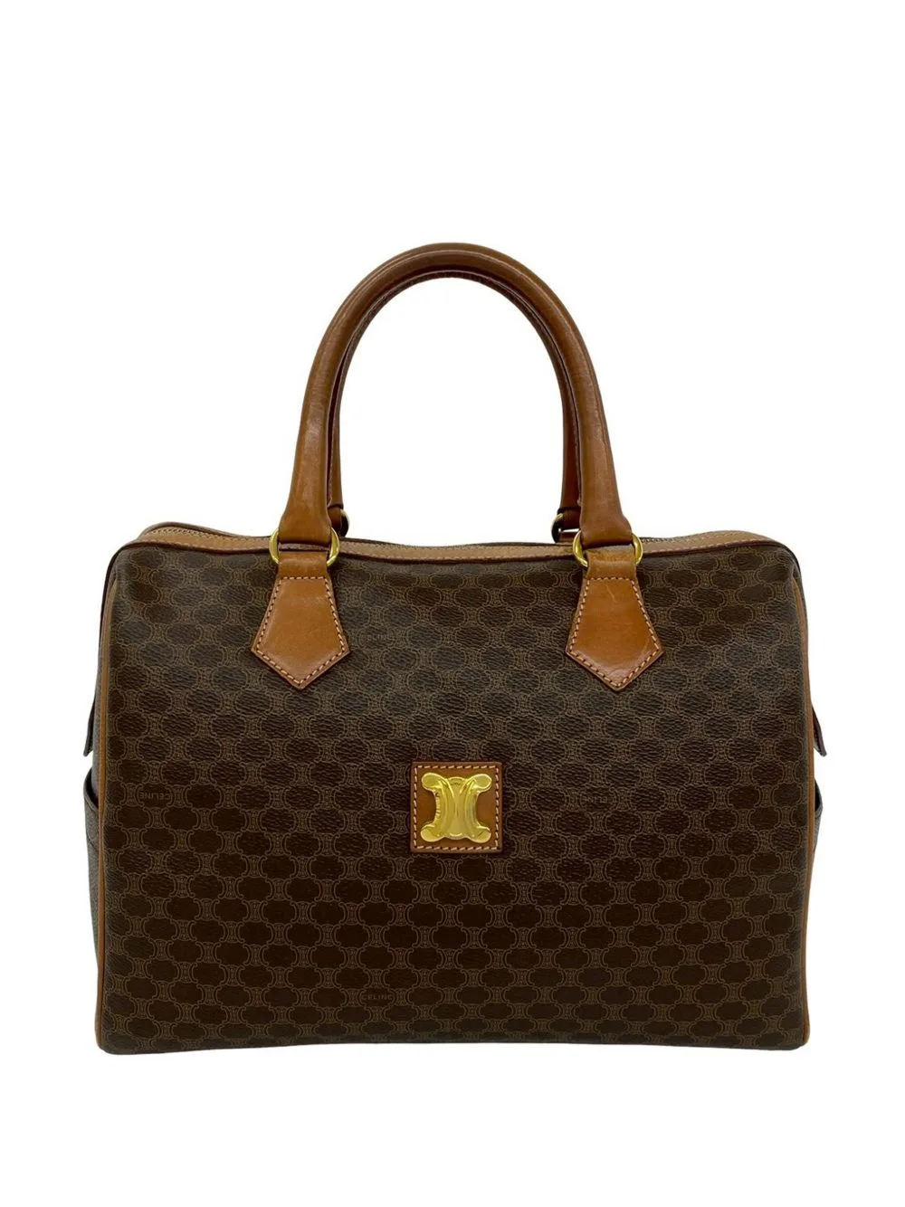 1994 Macadam Coated Canvas Boston Bag by Celine Pre-Owned