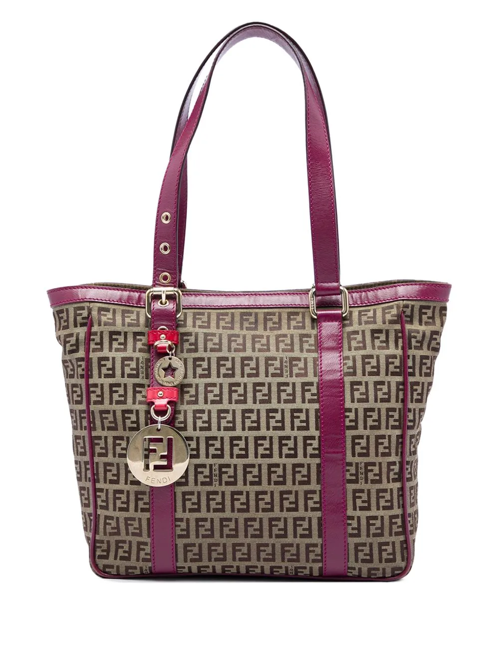 2000-2010 Zucchino Canvas Superstar Shopping Tote Bag by Fendi Pre-Owned