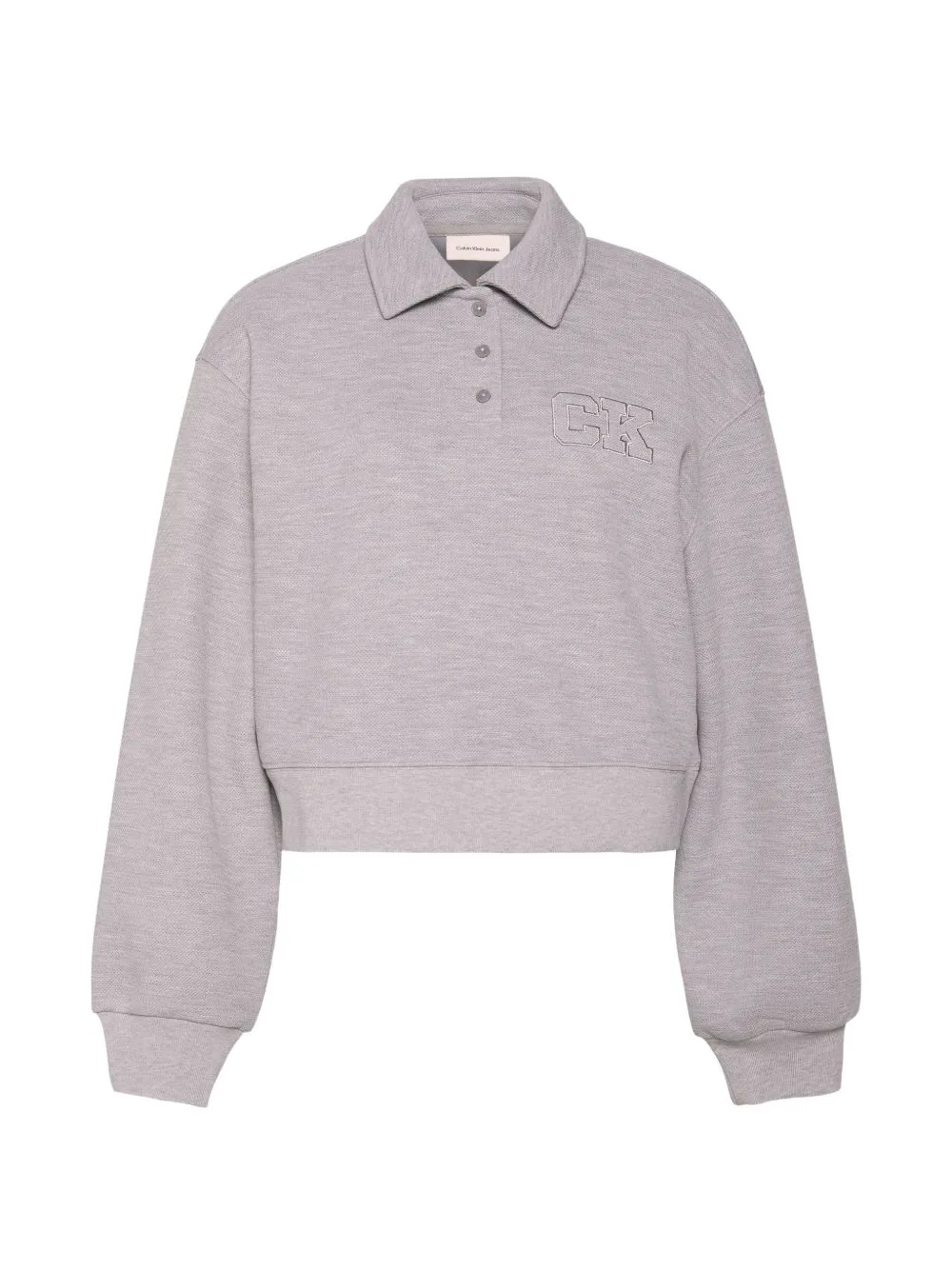 Buttoned Logo-Detail Polo Shirt by Calvin Klein