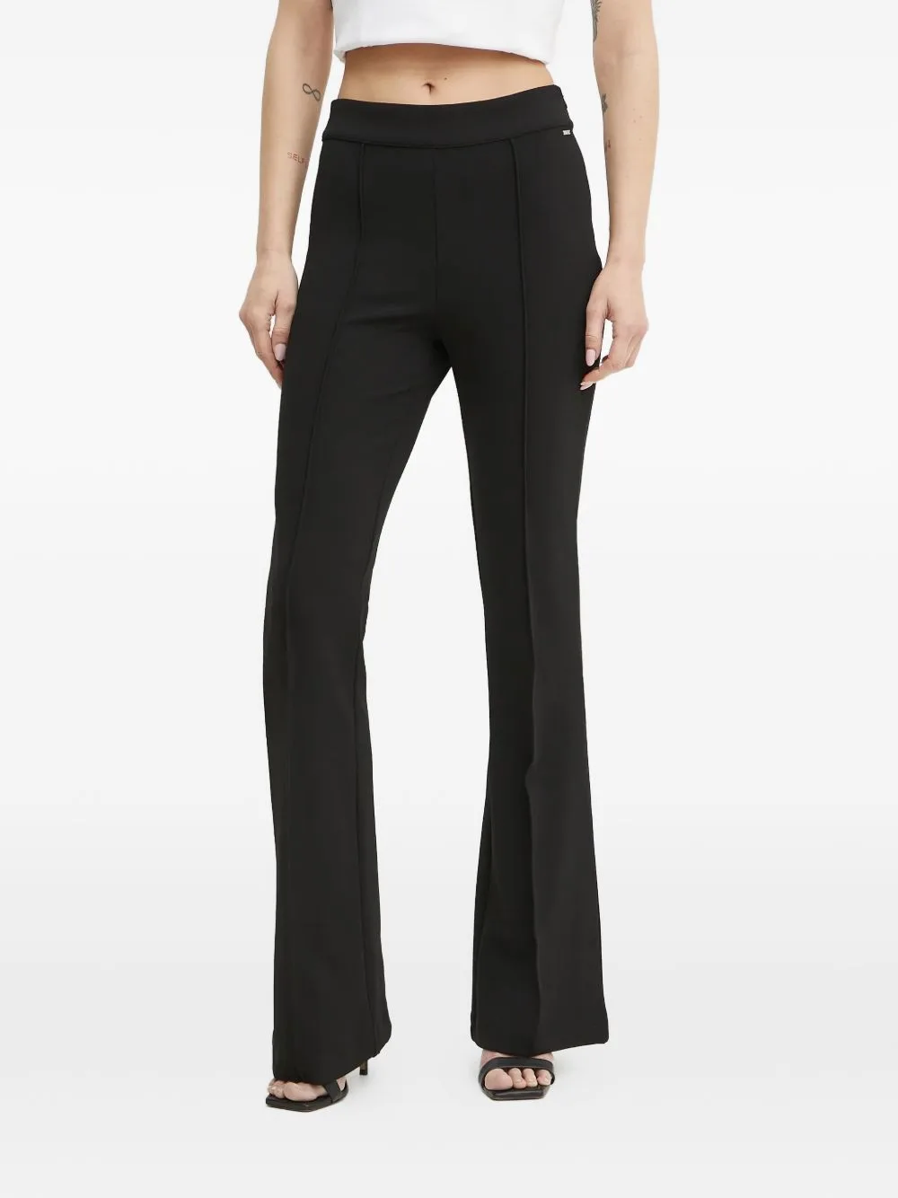 High-Waist Flared Trousers by GUESS USA