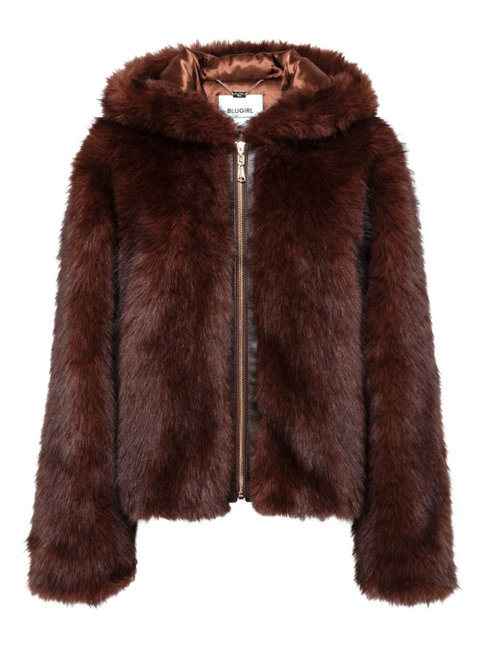 Hooded Faux-Fur Jacket by Blugirl