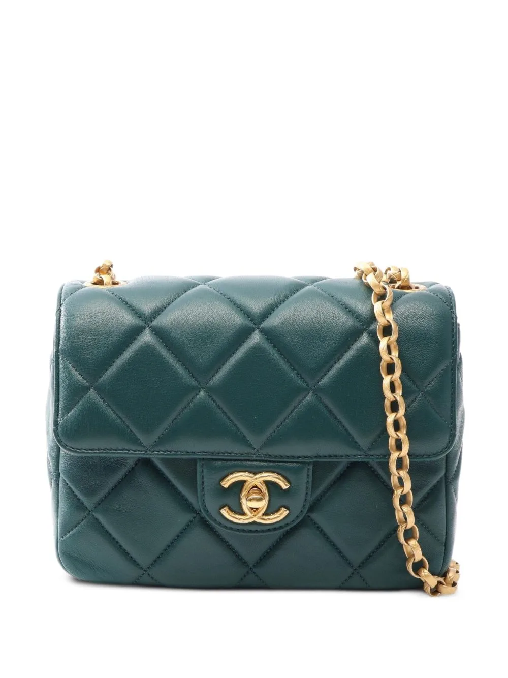 Matelassé Chain-Strap Mini Shoulder Bag