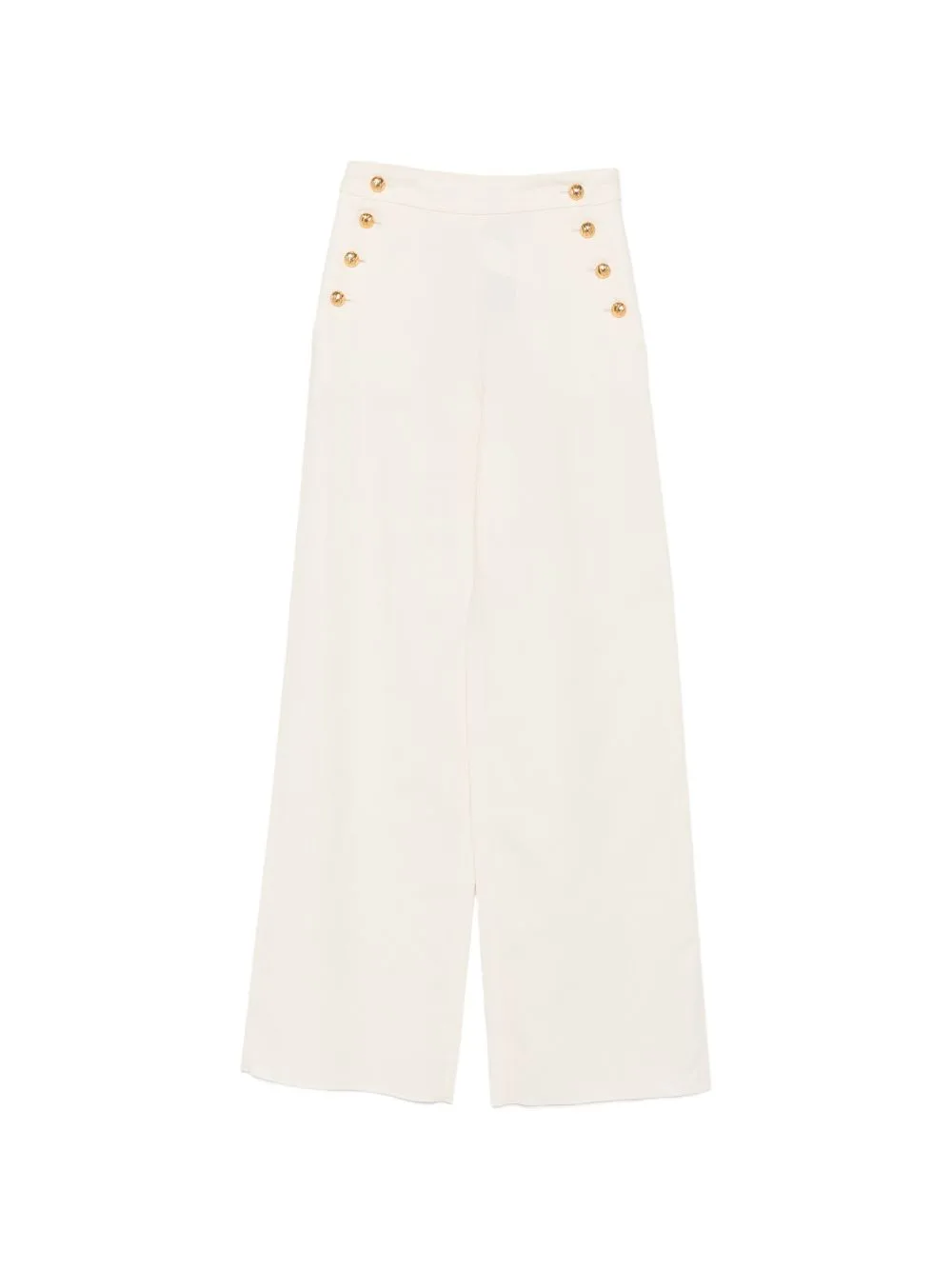 Button-Embellished Wide-Leg Trousers by Max Mara