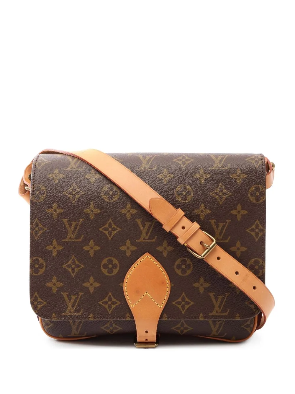 1990 Monogram Cartesier GM Shoulder Bag by Louis Vuitton Pre-Owned