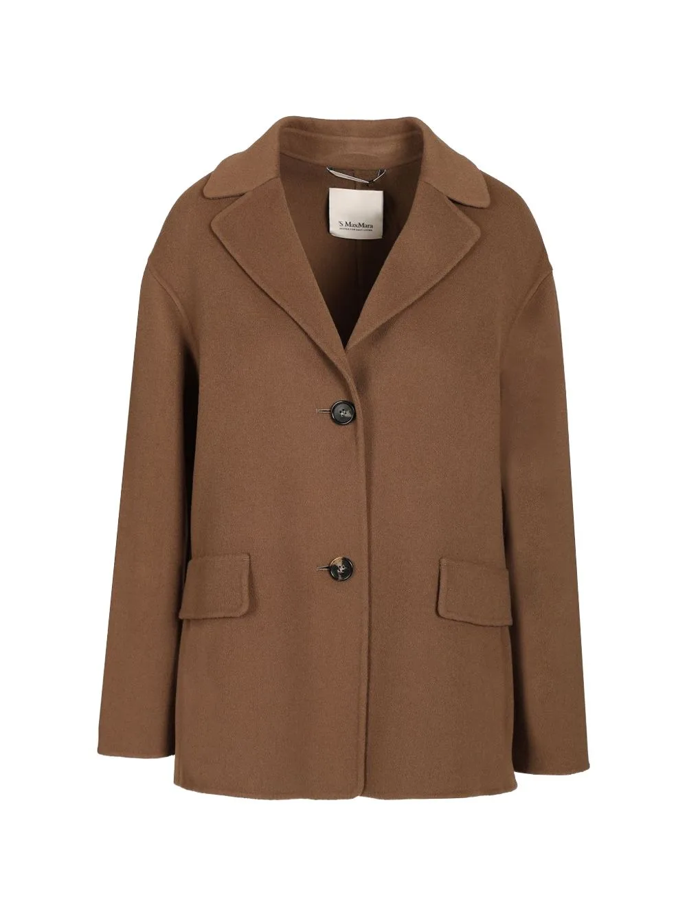 V-Neck Single-Breasted Wool Jacket by 'S Max Mara