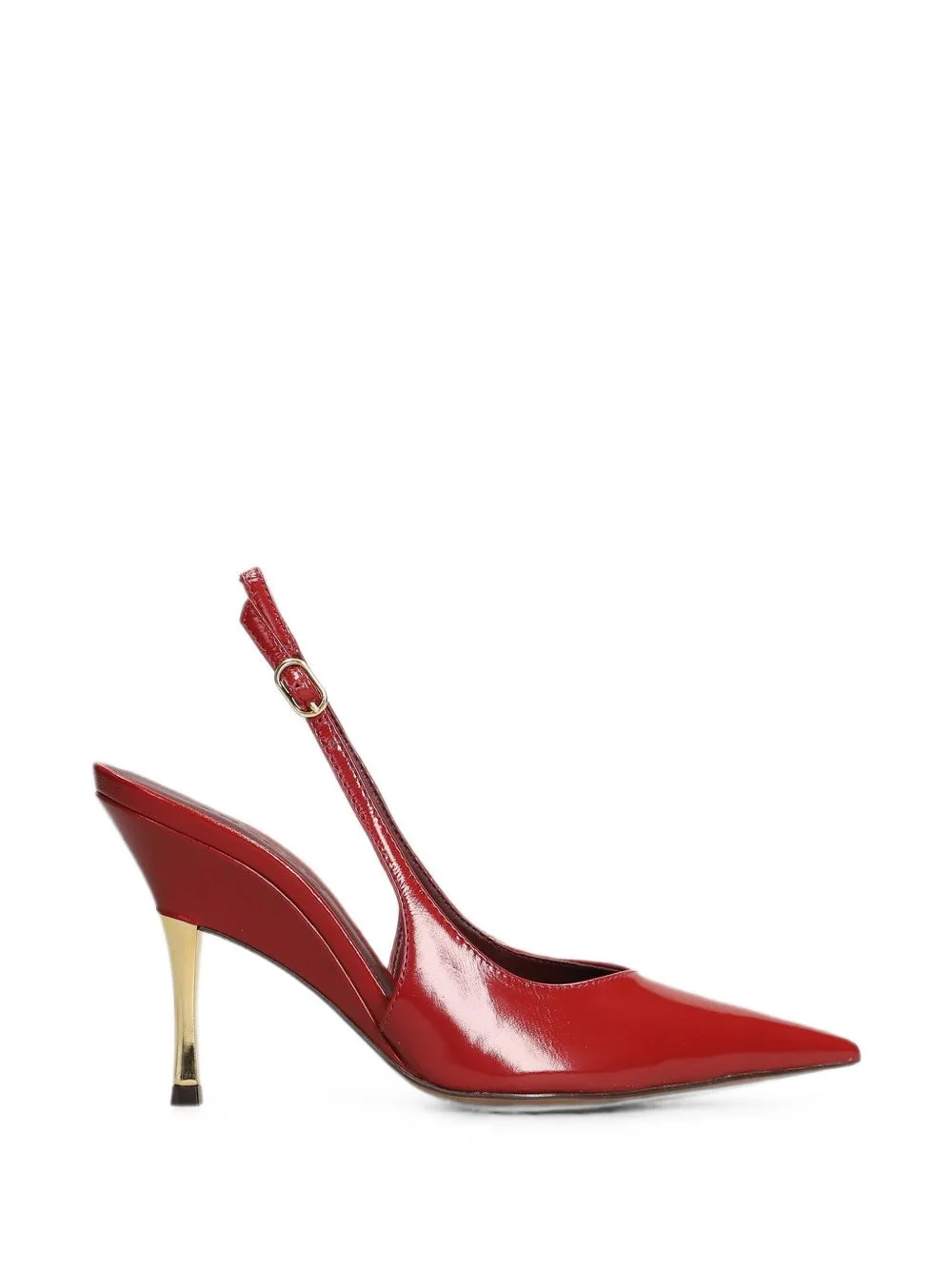 Buckle-Fastening Leather Pumps by Arezzo