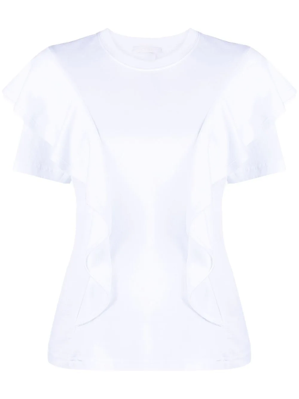 Ruffled Cotton T-Shirt by Chloé