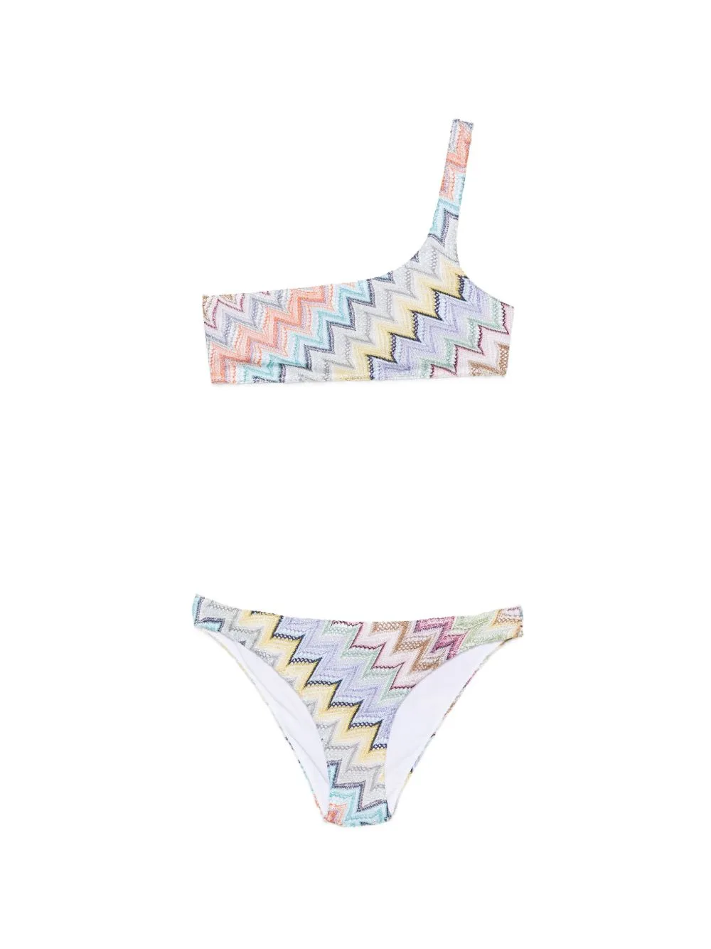 Zigzag One-Shoulder Bikini by Missoni
