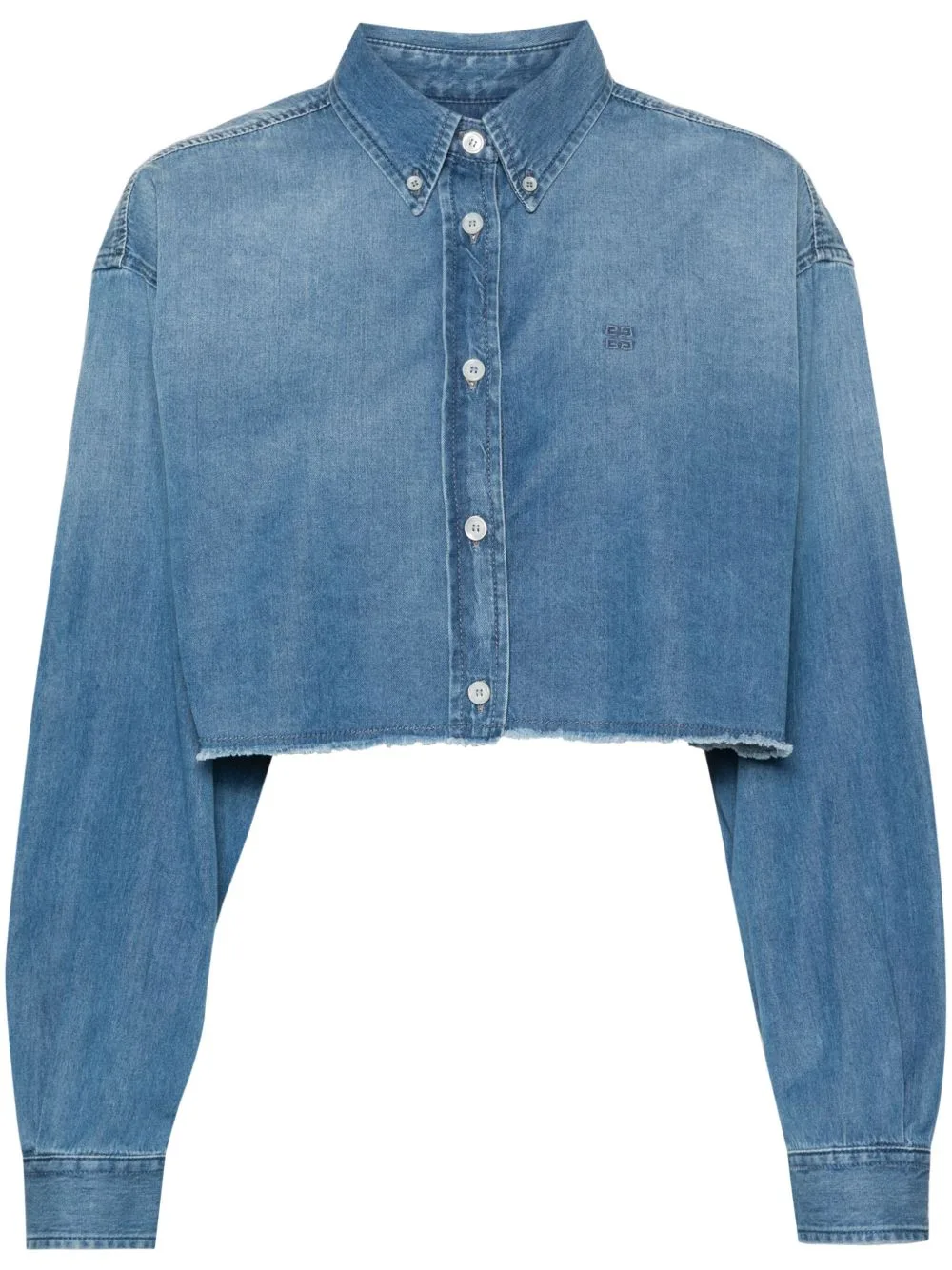 Cropped Denim Shirt by Givenchy