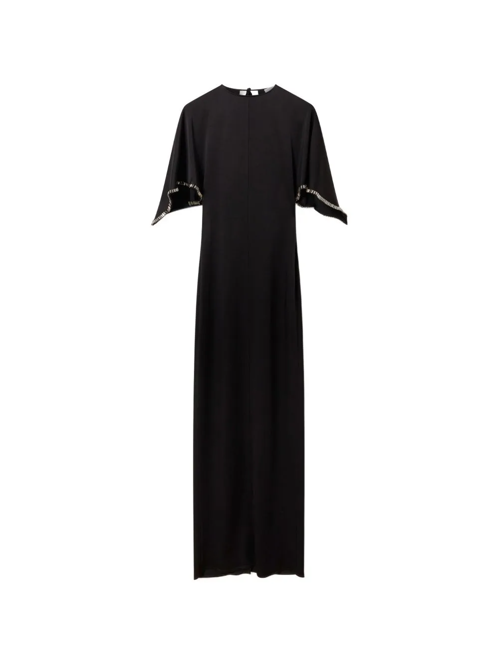 Crystal-Embellished Cape-Sleeve Maxi Dress by Stella McCartney
