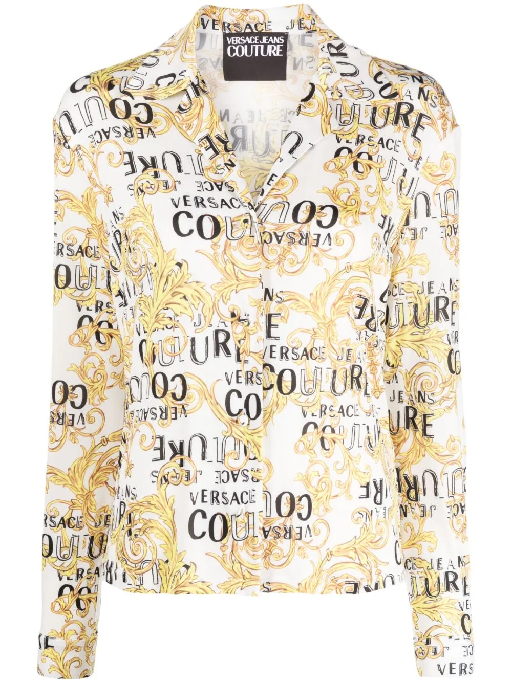 Logo Couture Print Shirt by Versace Jeans Couture