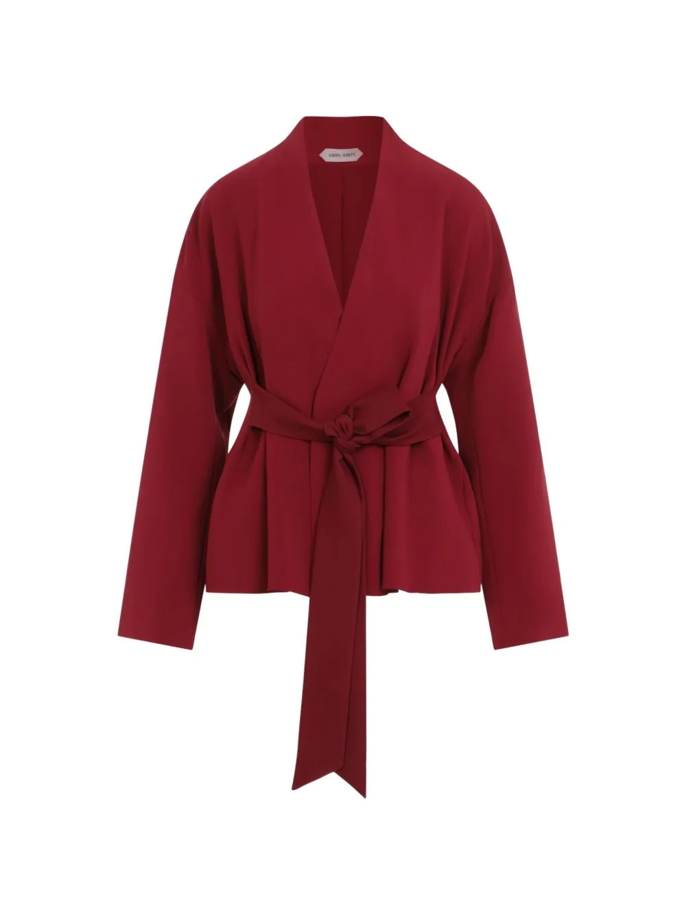 Belted Pleated Jacket by Alberta Ferretti