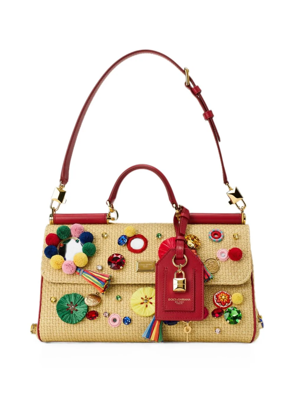 Medium Sicily Embellished Shoulder Bag by Dolce & Gabbana