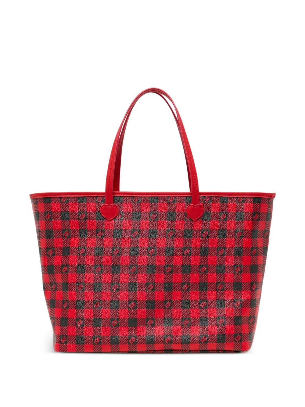 Check-Pattern Heart-Patch Tote Bag by APEE™ by *A BATHING APE®