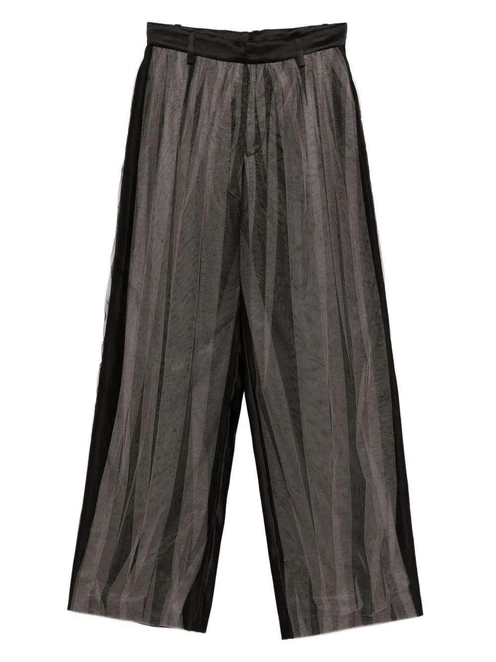 Tulle-Embellished Trousers by Quetsche