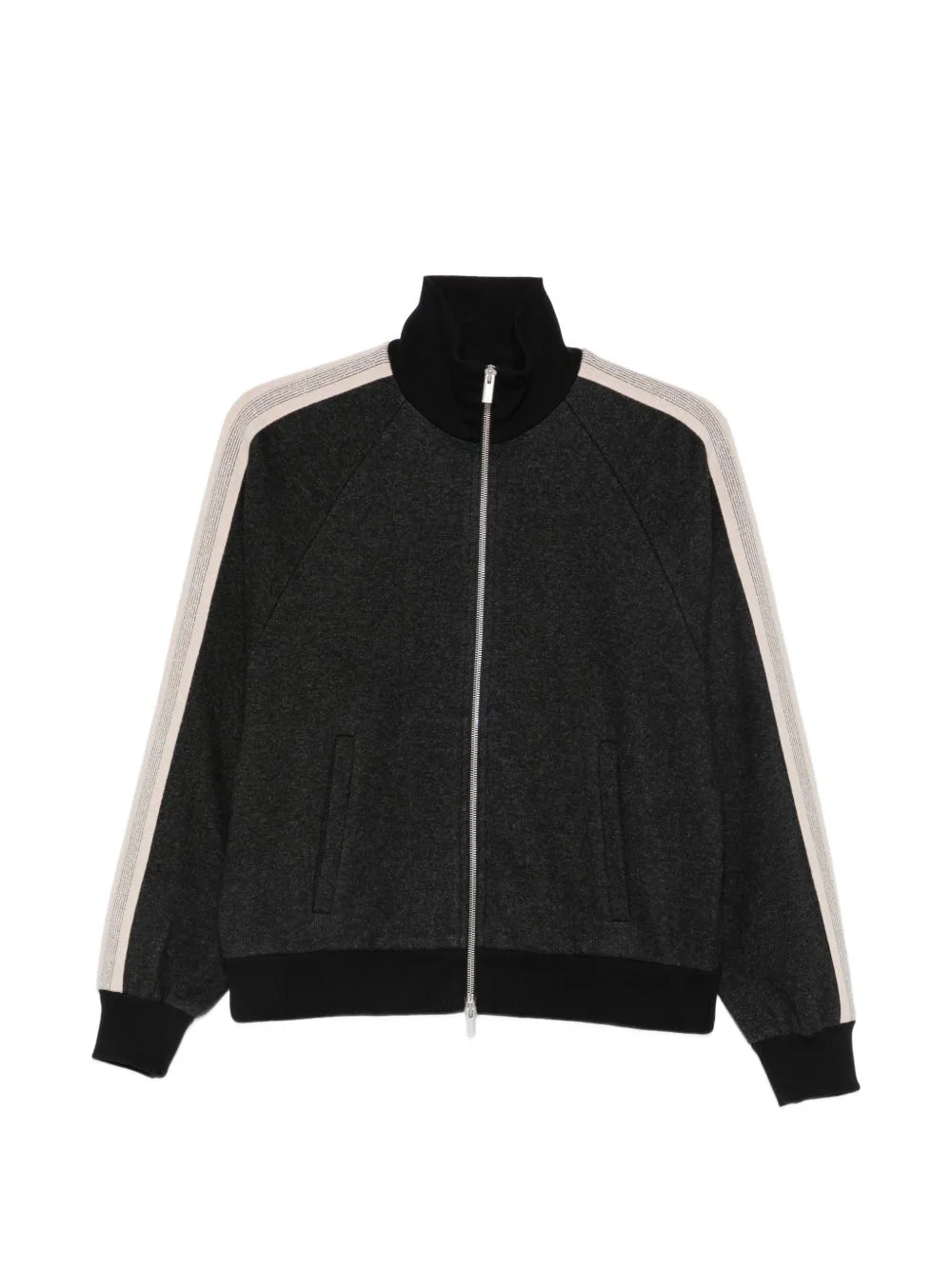 Side-Stripe Zip-Fastening Sweatshirt by Peserico