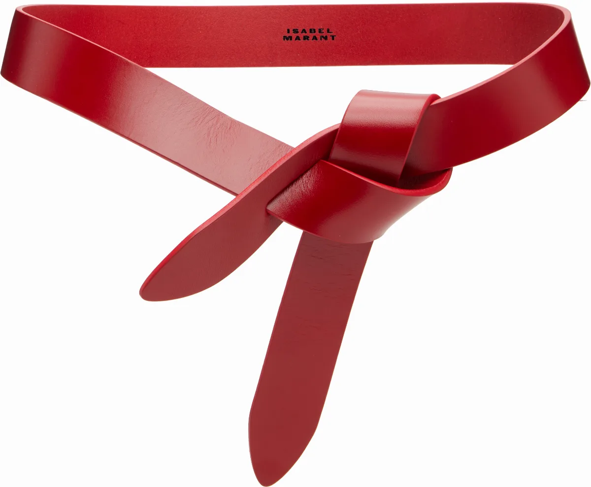 Red Lecce Belt by Isabel Marant