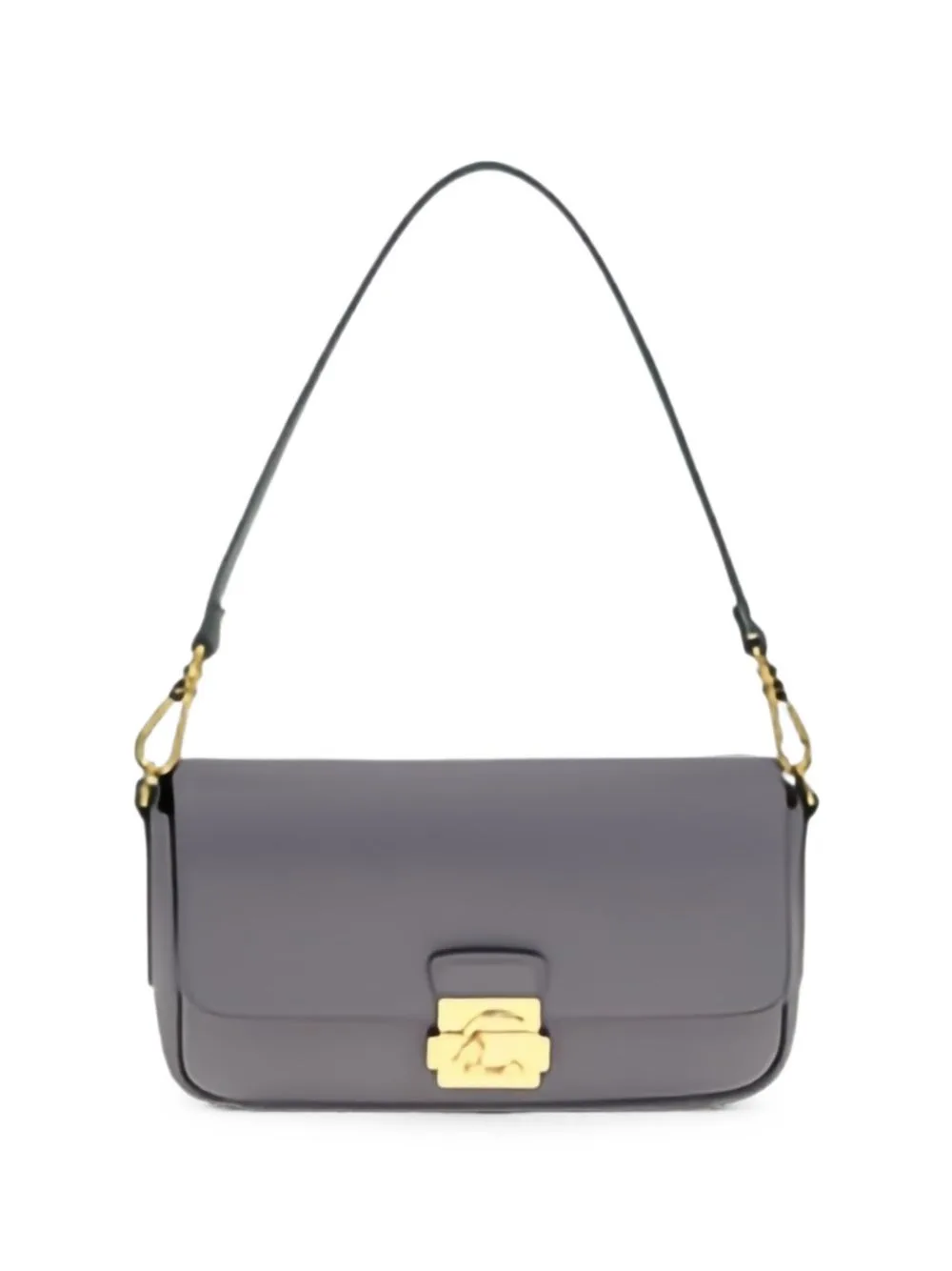 Medium C-Me Lock Leather Shoulder Bag by Coccinelle