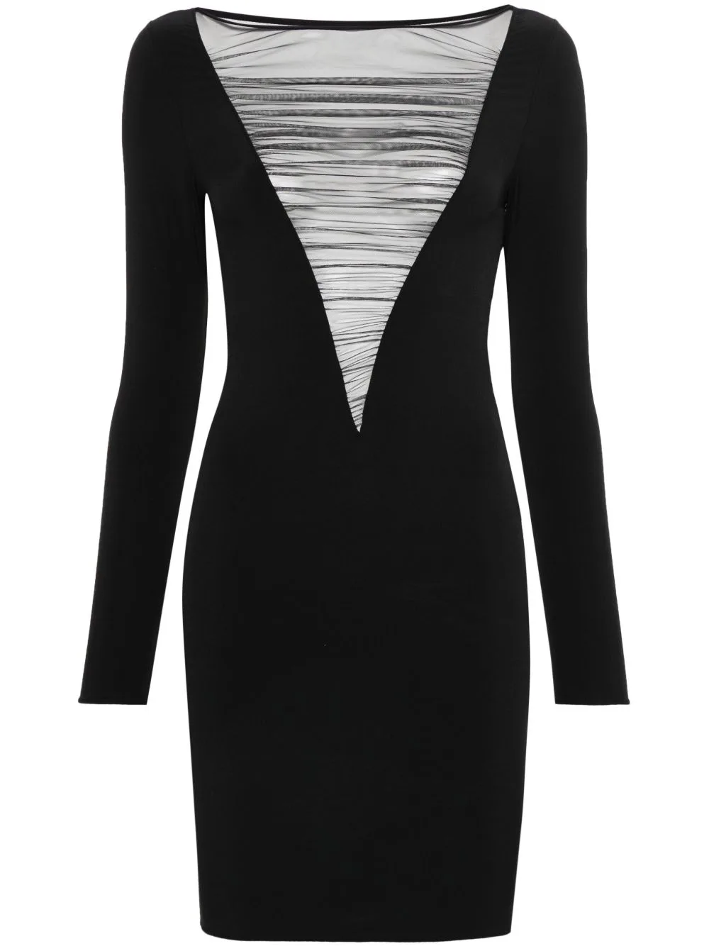 Nuit Fauve Long-Sleeve Mini Dress by Maison Close