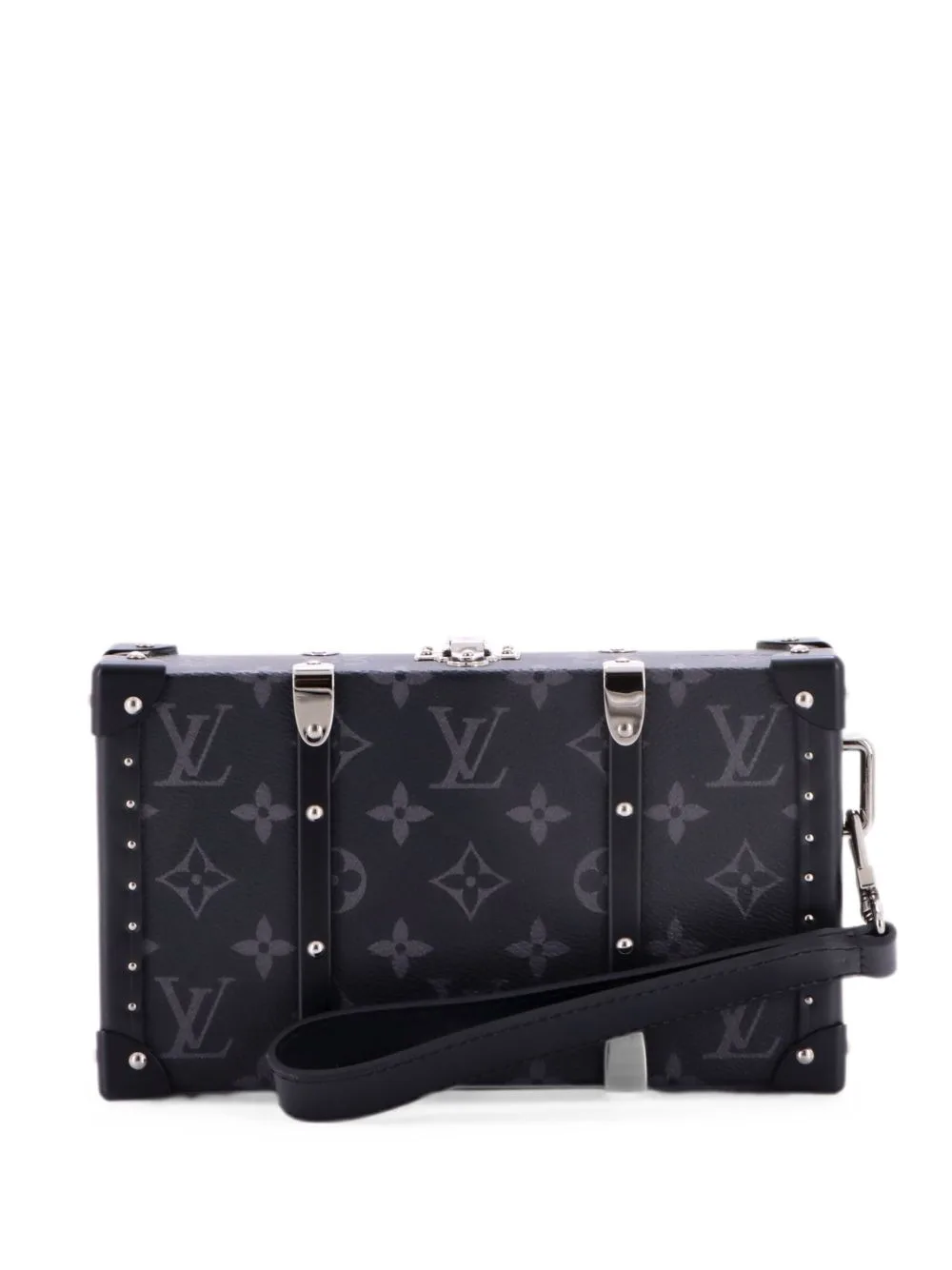 Wallet Trunk Monogram Eclipse Canvas Clutch Bag by Louis Vuitton Pre-Owned