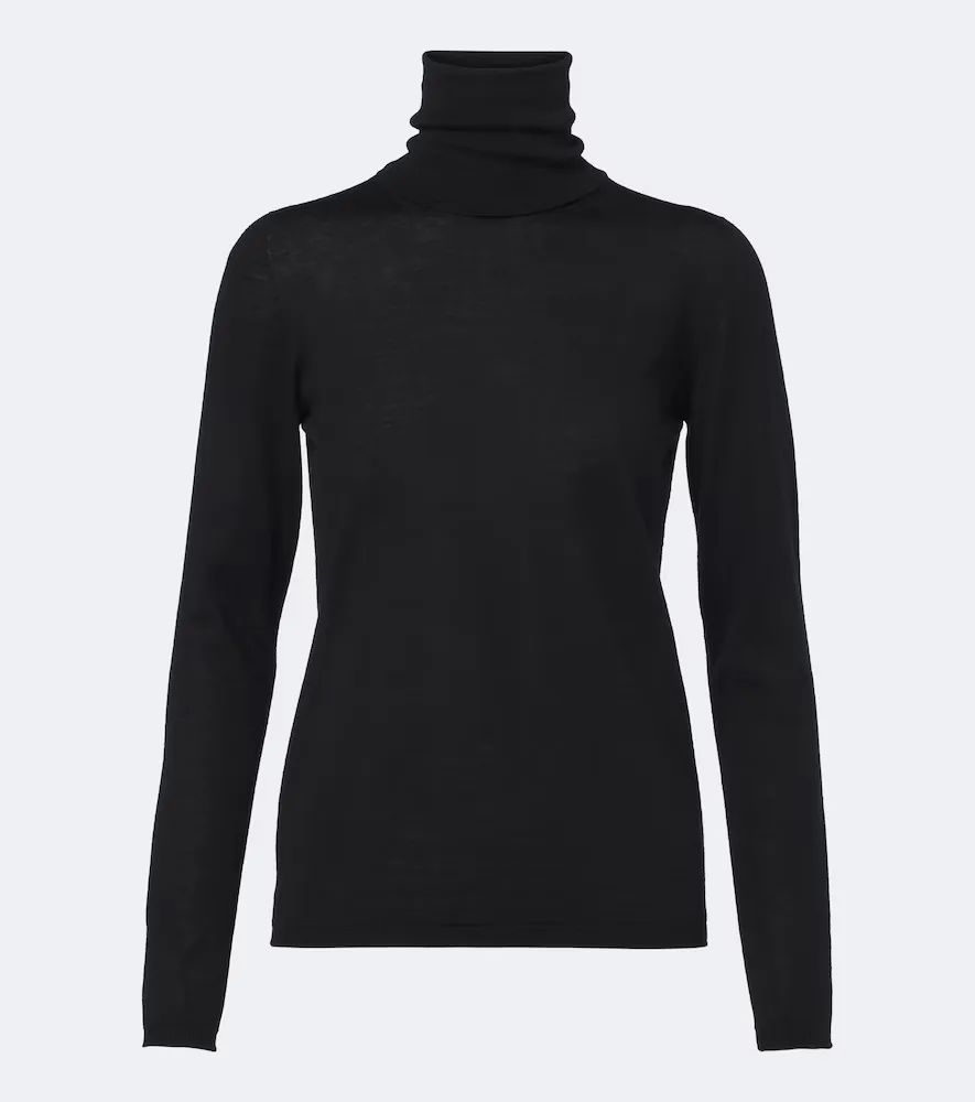 Virgin Wool Turtleneck Sweater by Max Mara