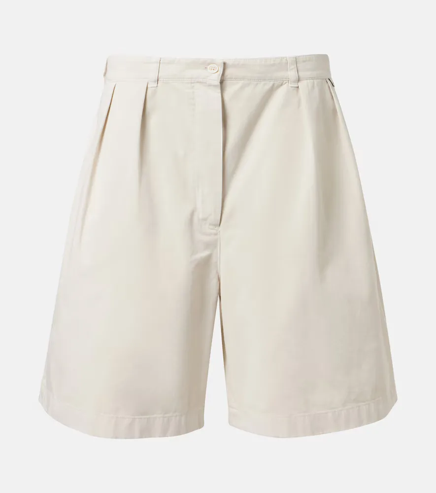 Cotton Gabardine Bermuda Shorts by Prada