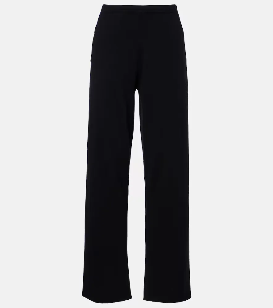N°320 Rush Cashmere-Blend Wide-Leg Pants