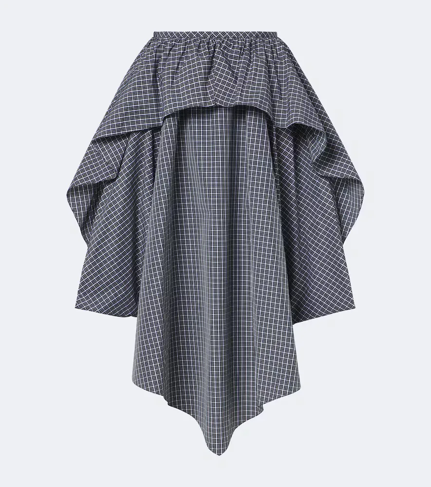 Asymmetric Cotton-Blend Midi Skirt by Loewe
