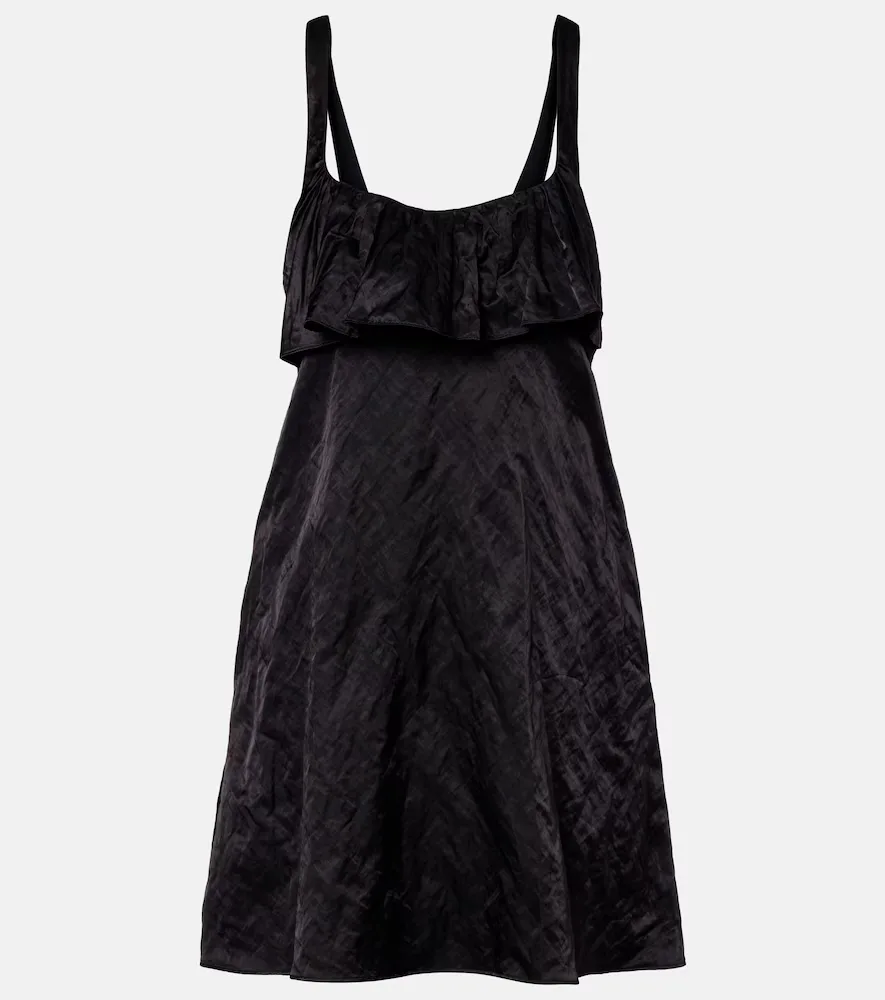 Ruffled Satin Minidress by Chloe