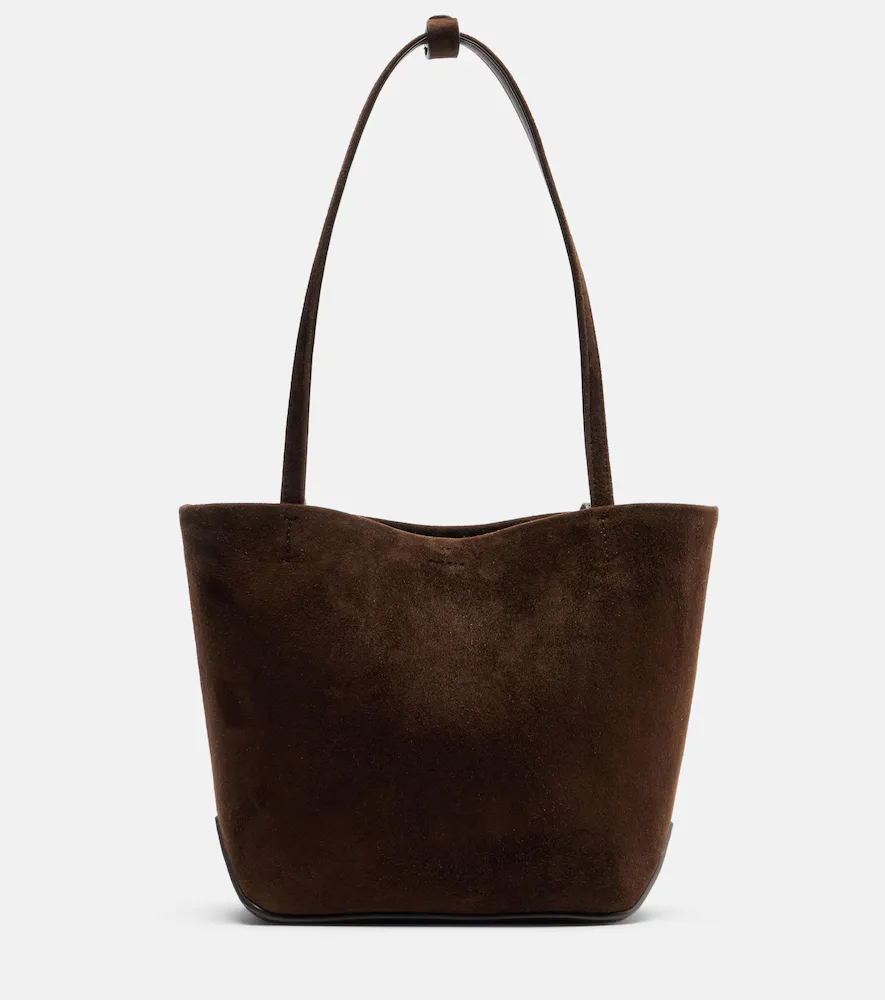 Park Edge Medium Suede Tote Bag