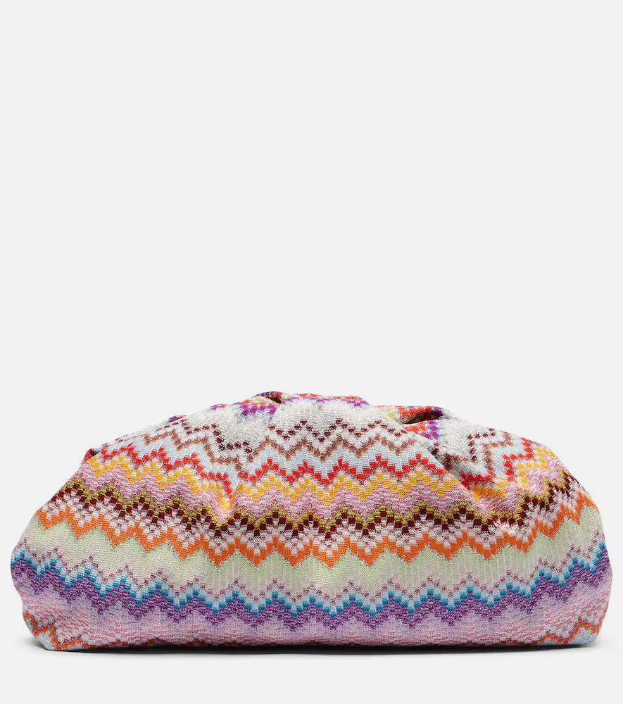 Zigzag Large Jacquard Clutch by Missoni