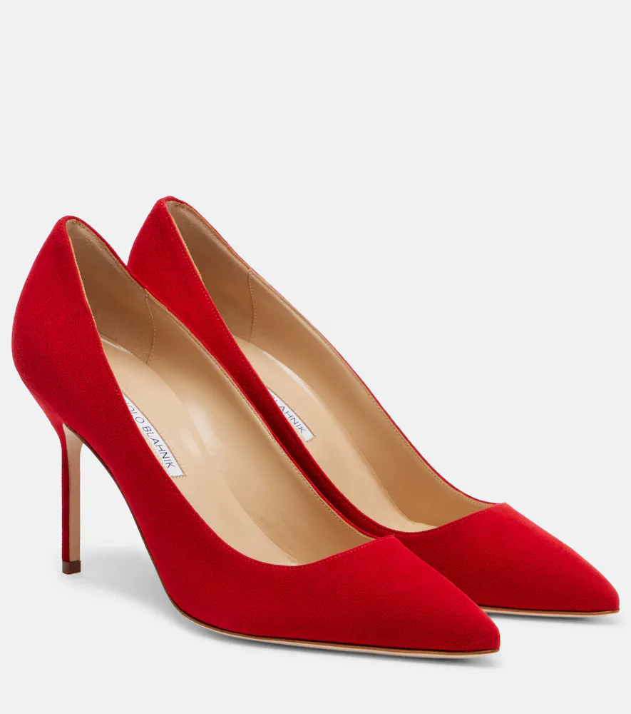 BB 90 Suede Pumps by Manolo Blahnik
