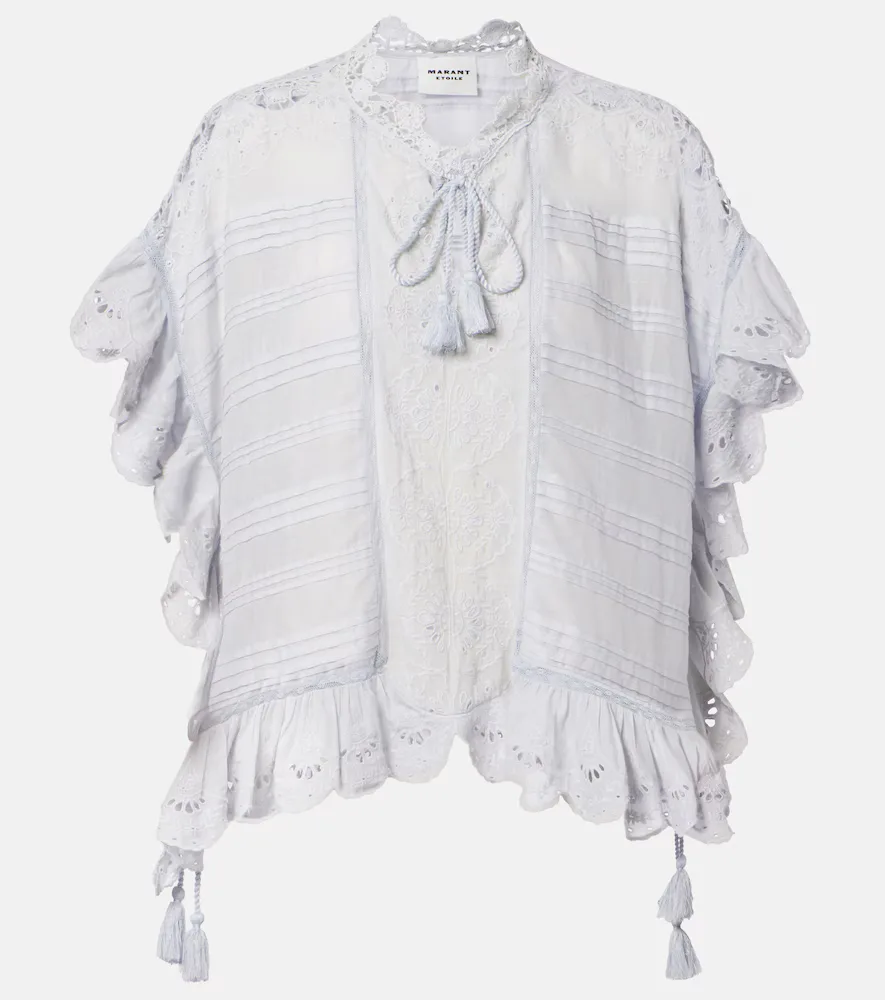 Payton Broderie Anglaise Cotton Top by Marant Etoile