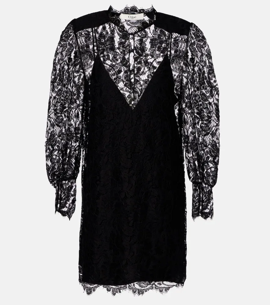 Floral Lace Minidress by Chloe