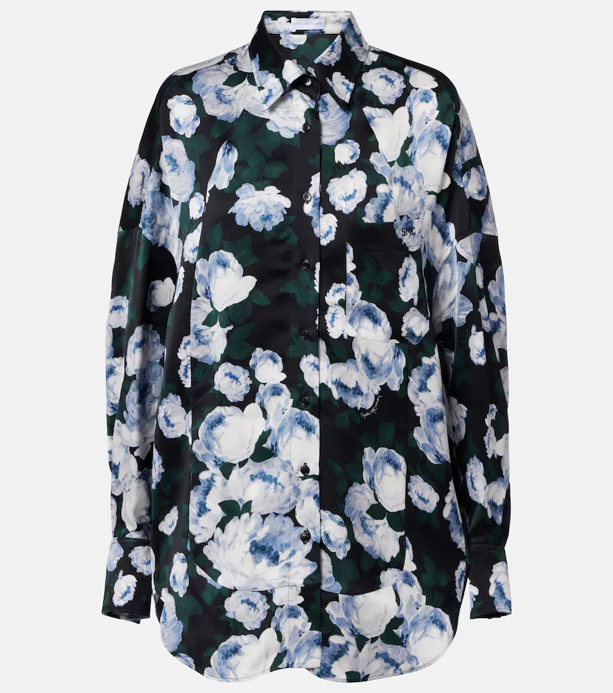 Floral Satin Blouse by Stella McCartney