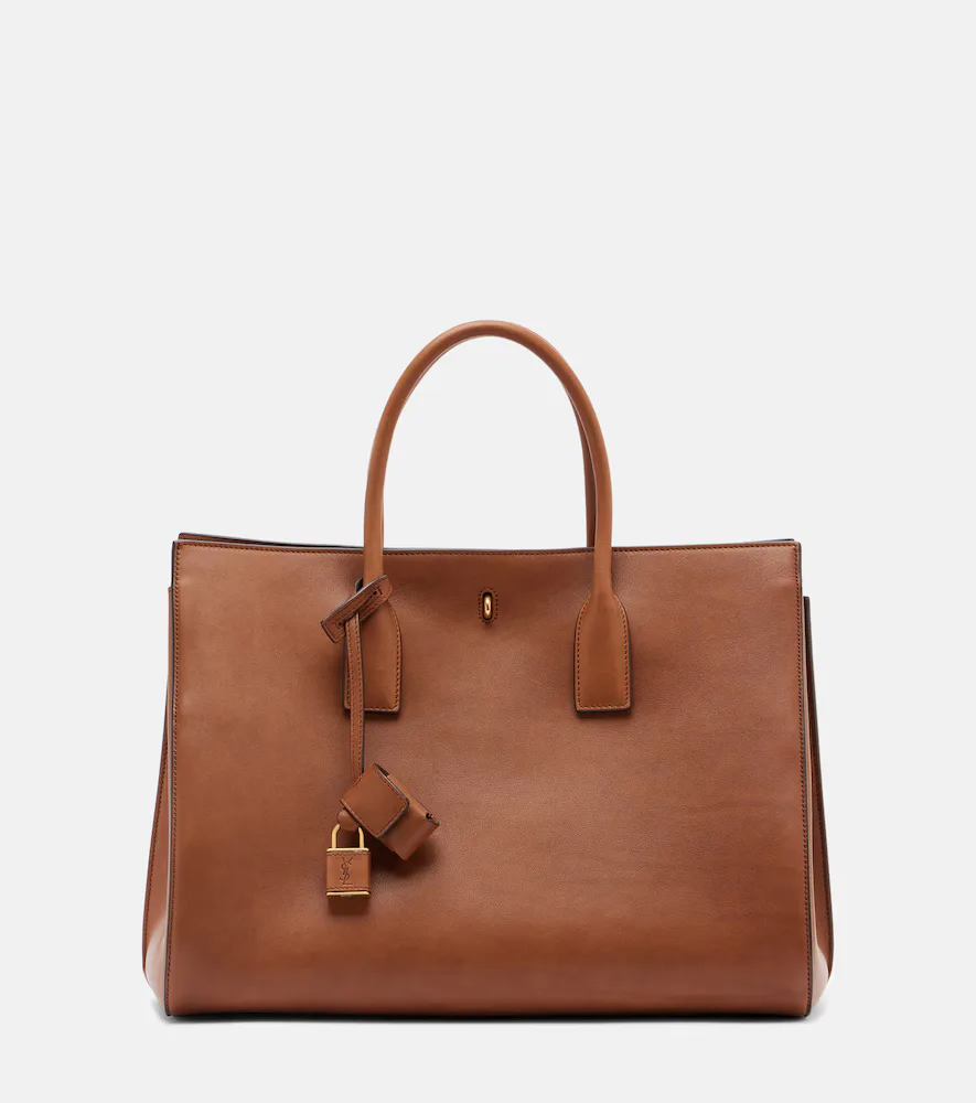 Sac De Jour Large Leather Tote Bag by Saint Laurent