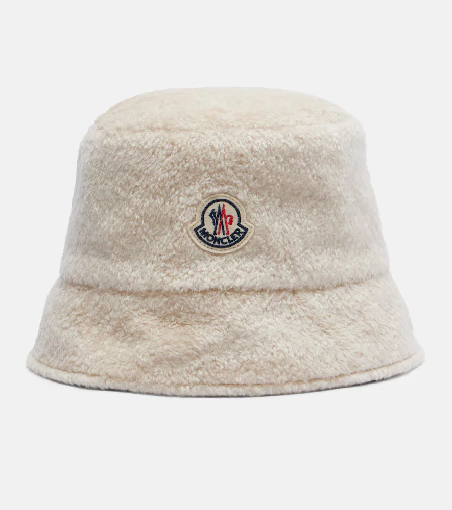 Logo Reversible Teddy Bucket Hat by Moncler