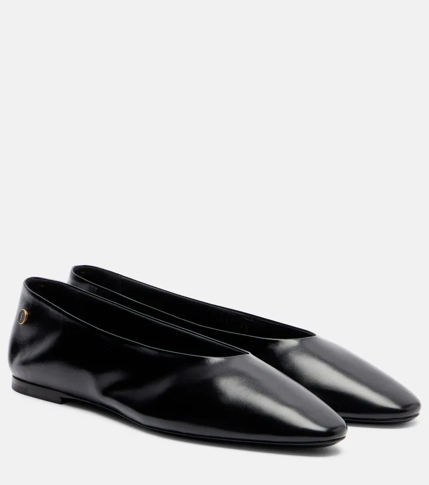 Sao Leather Ballet Flats by Saint Laurent
