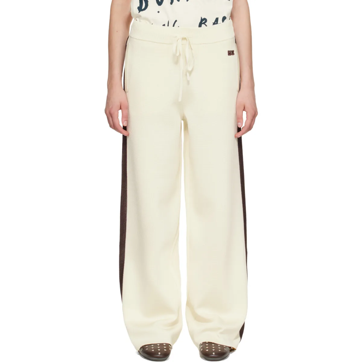 Tide Viscose Poly Knit Track Pants by Wales Bonner