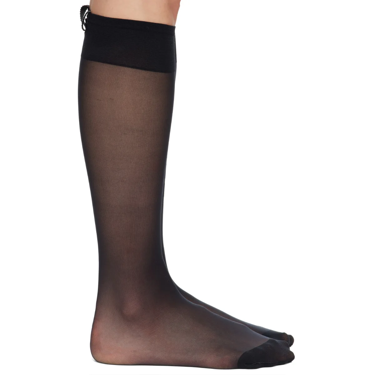 4-Bar Sheer Nylon Knee High Socks by Thom Browne