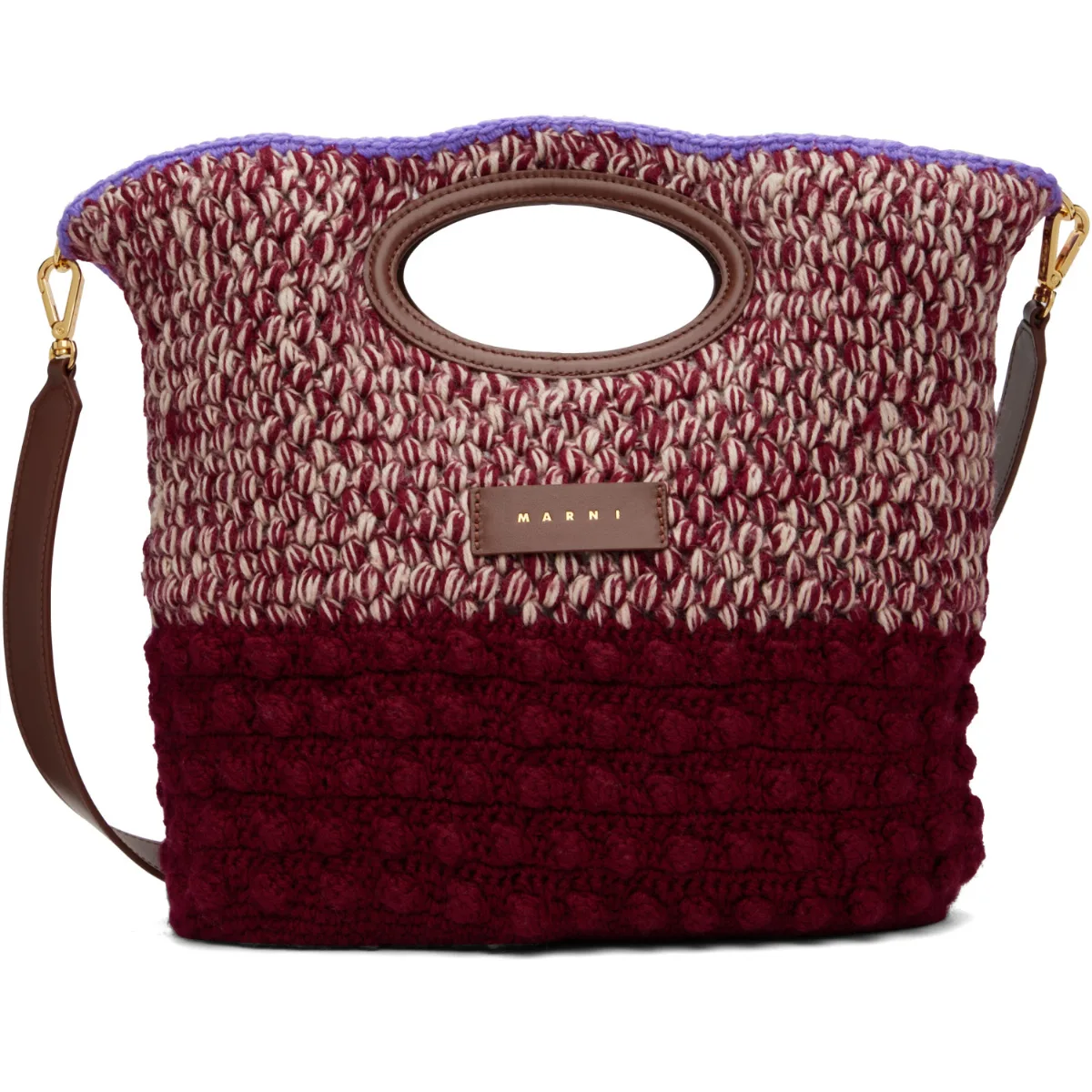 Wool Knotty Crochet Bag by Marni