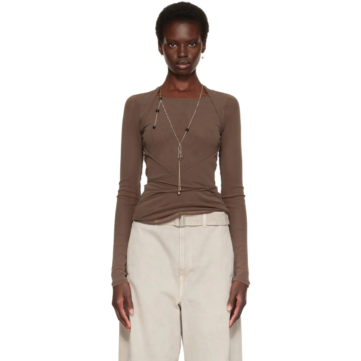 Ballerina Wrap Blouse by LEMAIRE