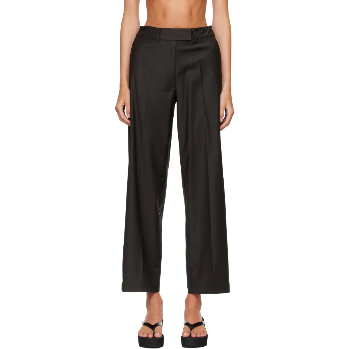 Low Rise Virgin Wool Trousers