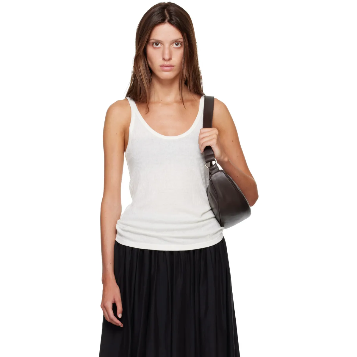 RONI Rib Jersey Tank Top by Loulou de Saison