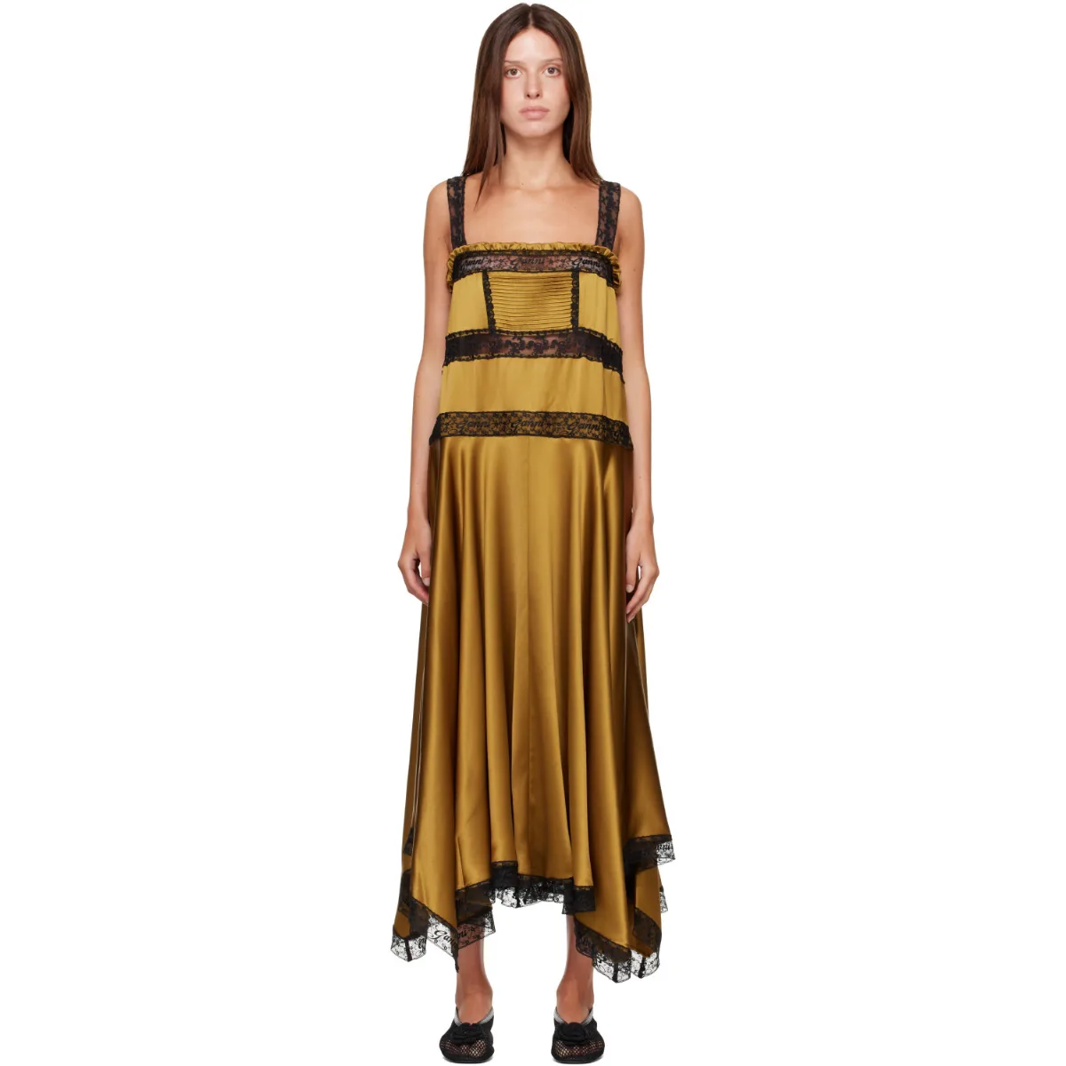 Satin Maxi Dress by GANNI