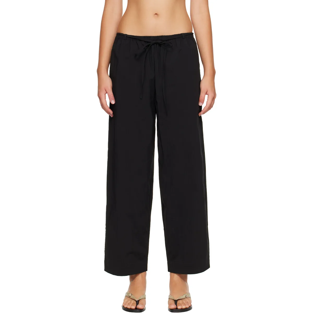 Fine Rouleau Crop Trousers