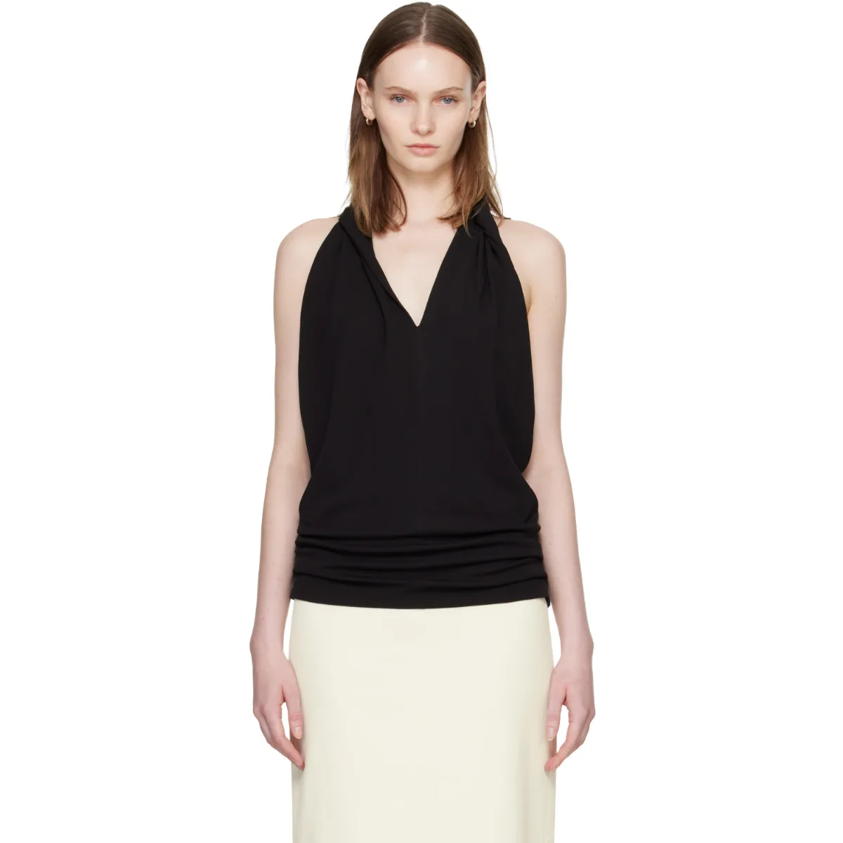 Twisted Jersey Halter Top by TOTEME